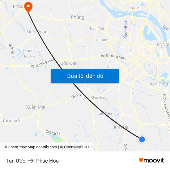 Tân Ước to Phúc Hòa map