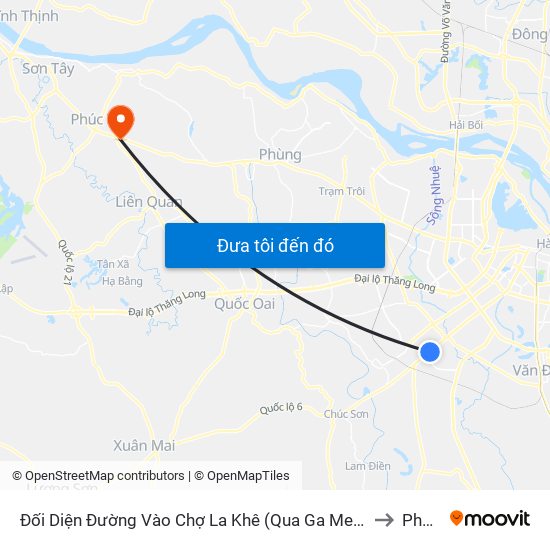 Đối Diện Đường Vào Chợ La Khê (Qua Ga Metro La Khê) - 405 Quang Trung (Hà Đông) to Phúc Hòa map