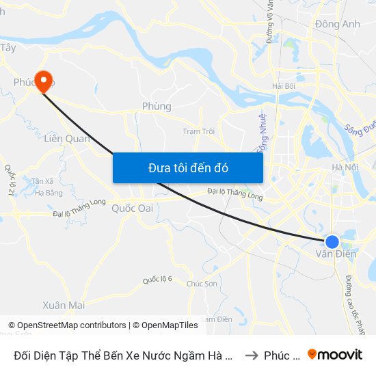 Đối Diện Tập Thể Bến Xe Nước Ngầm Hà Nội - Ngọc Hồi to Phúc Thọ map