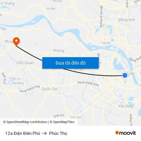 12a Điện Biên Phủ to Phúc Thọ map