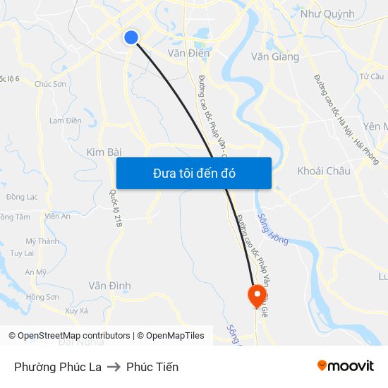 Phường Phúc La to Phúc Tiến map