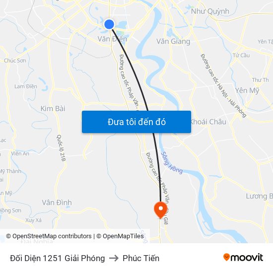 Đối Diện 1251 Giải Phóng to Phúc Tiến map