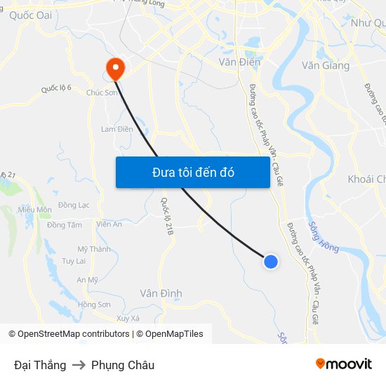 Đại Thắng to Phụng Châu map