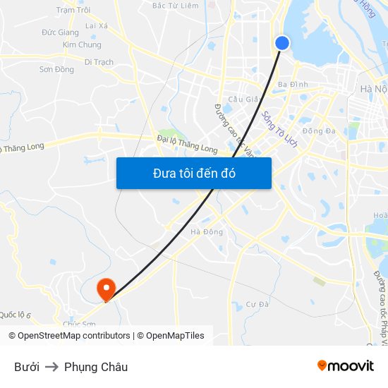 Bưởi to Phụng Châu map