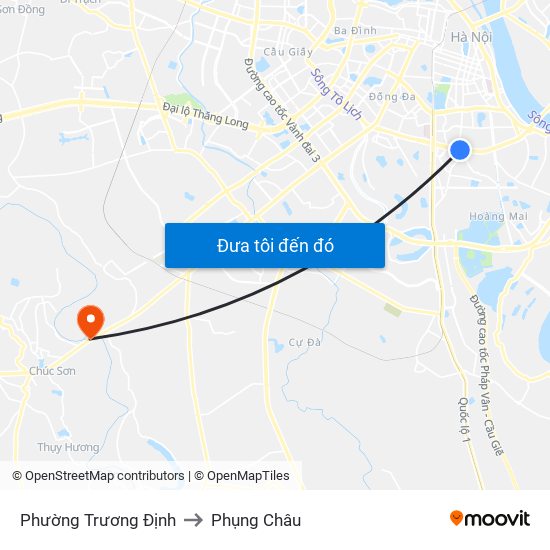 Phường Trương Định to Phụng Châu map