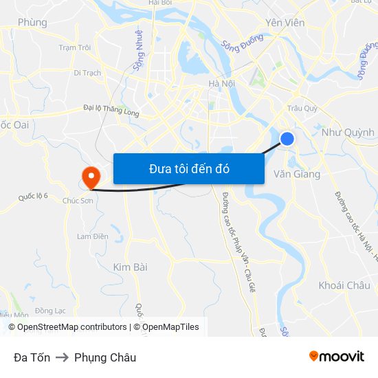 Đa Tốn to Phụng Châu map