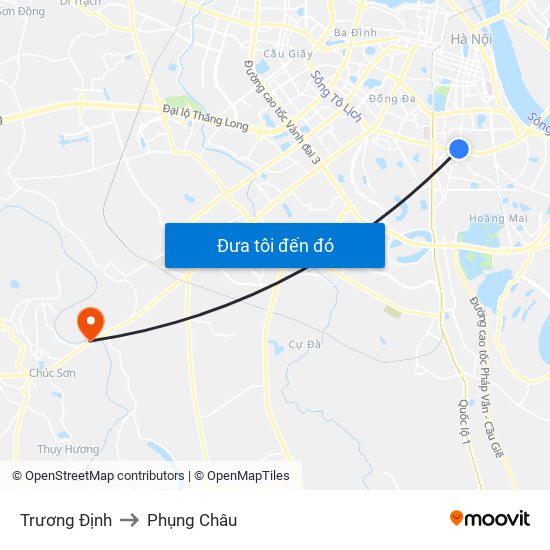 Trương Định to Phụng Châu map