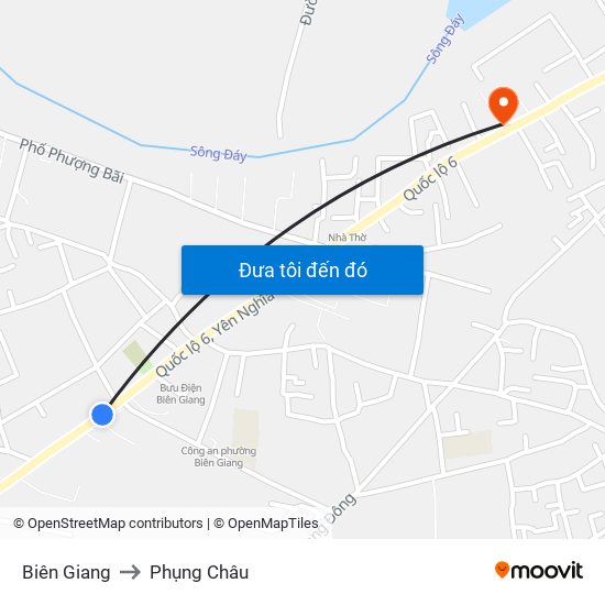 Biên Giang to Phụng Châu map