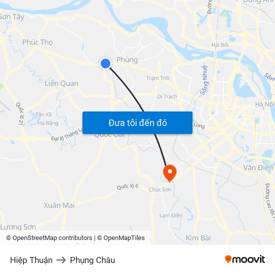 Hiệp Thuận to Phụng Châu map