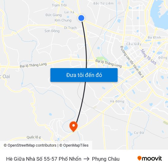 Hè Giữa Nhà Số 55-57 Phố Nhổn to Phụng Châu map