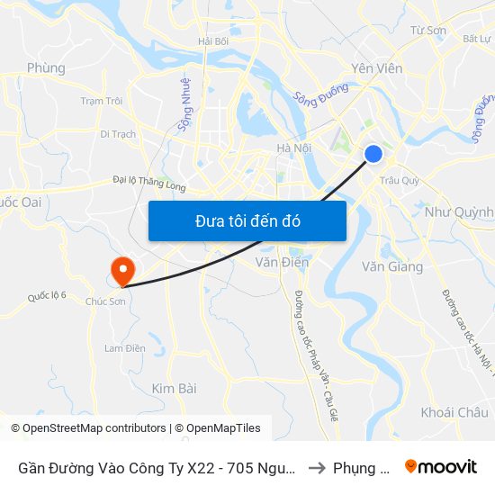 Gần Đường Vào Công Ty X22 - 705 Nguyễn Văn Linh to Phụng Châu map