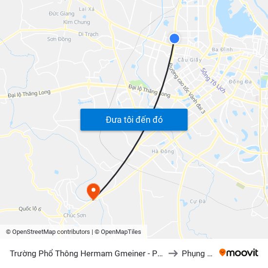 Trường Phổ Thông Hermam Gmeiner - Phạm Văn Đồng to Phụng Châu map