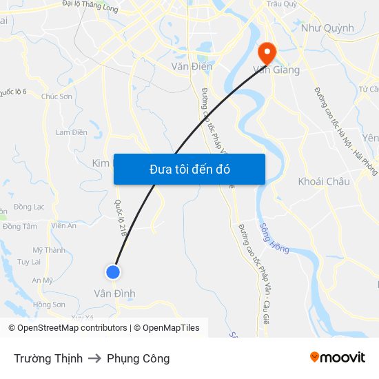 Trường Thịnh to Phụng Công map