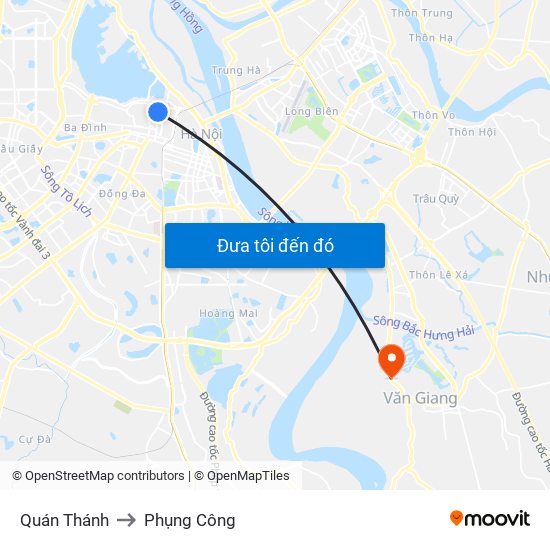 Quán Thánh to Phụng Công map