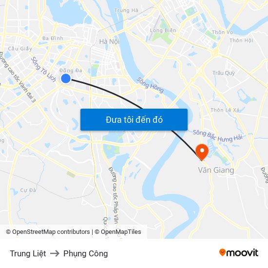 Trung Liệt to Phụng Công map