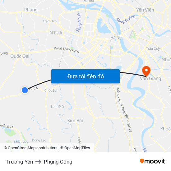 Trường Yên to Phụng Công map