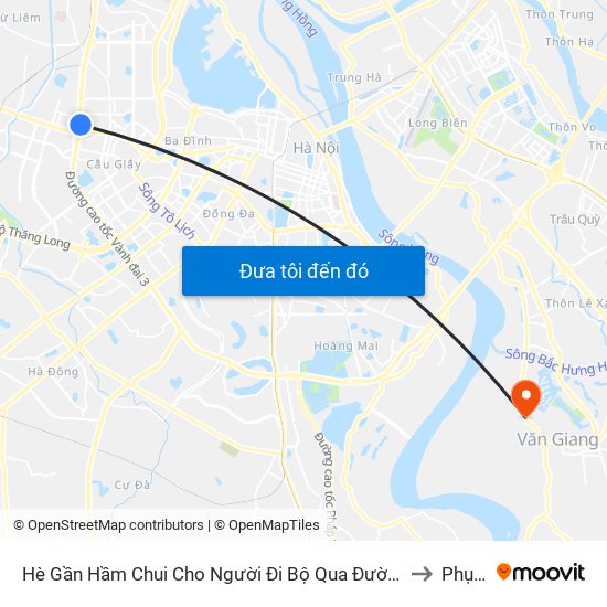 2b Phạm Văn Đồng to Phụng Công map