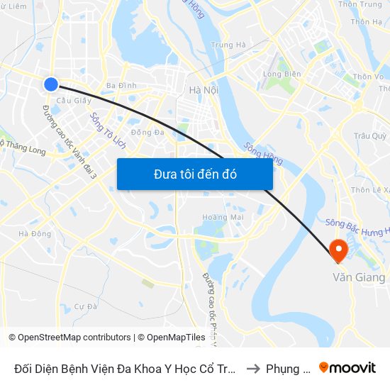 Nhà Máy Nước Mai Dịch - Phạm Hùng to Phụng Công map