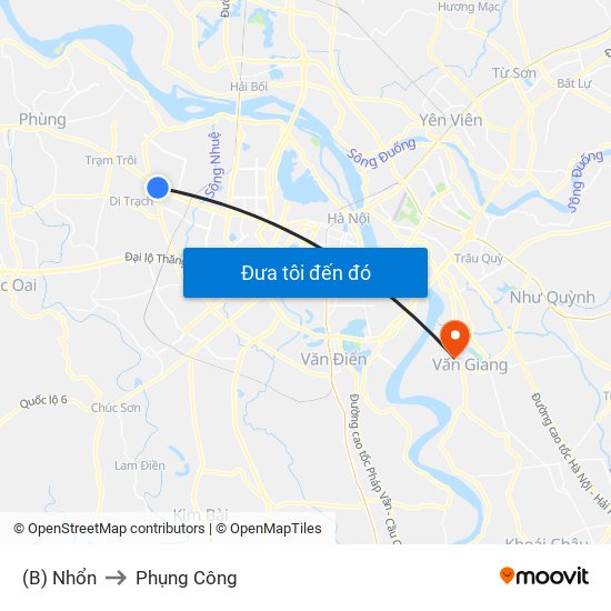 (B) Nhổn to Phụng Công map