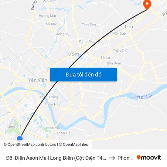 Đối Diện Aeon Mall Long Biên (Cột Điện T4a/2a-B Đường Cổ Linh) to Phong Khê map