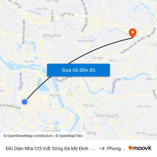 Đối Diện Nhà Ct5 Kđt Sông Đà Mỹ Đình - Phạm Hùng to Phong Khê map