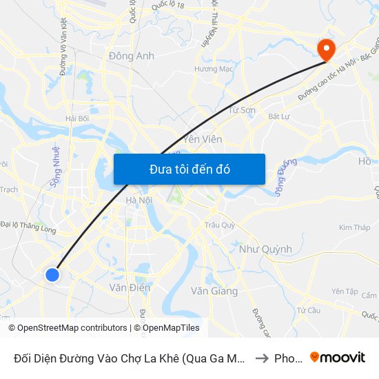 Đối Diện Đường Vào Chợ La Khê (Qua Ga Metro La Khê) - 405 Quang Trung (Hà Đông) to Phong Khê map