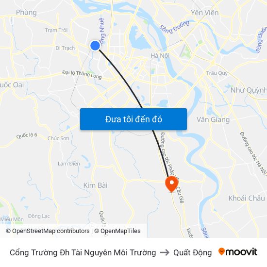 Cổng Trường Đh Tài Nguyên Môi Trường to Quất Động map