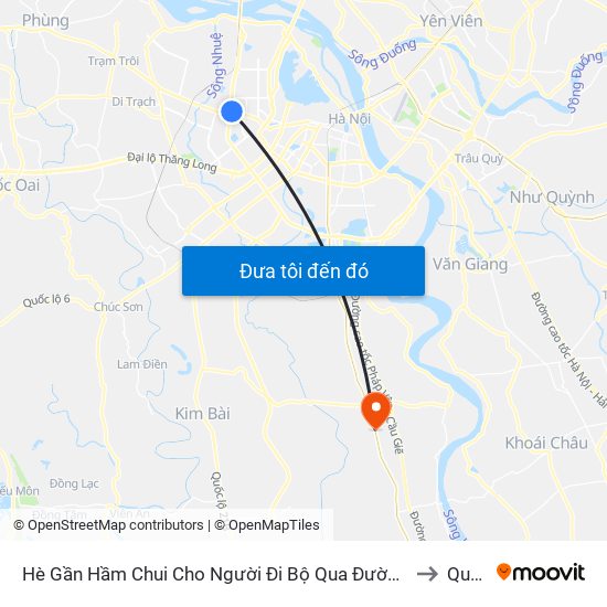 2b Phạm Văn Đồng to Quất Động map