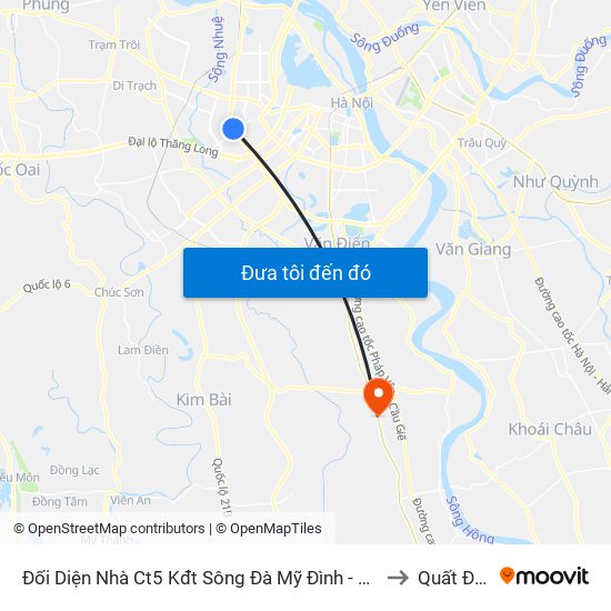 Đối Diện Nhà Ct5 Kđt Sông Đà Mỹ Đình - Phạm Hùng to Quất Động map