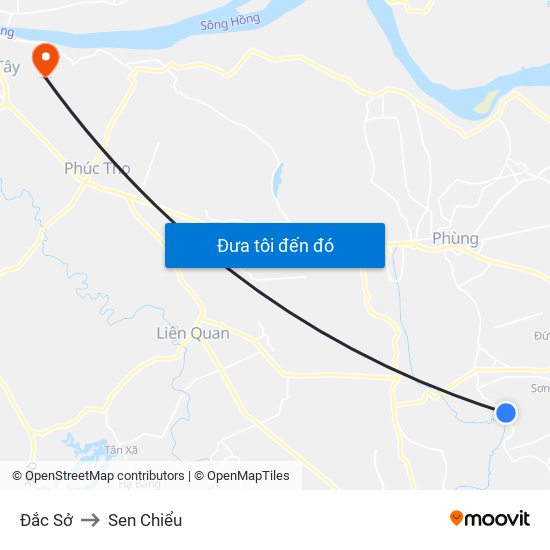 Đắc Sở to Sen Chiểu map