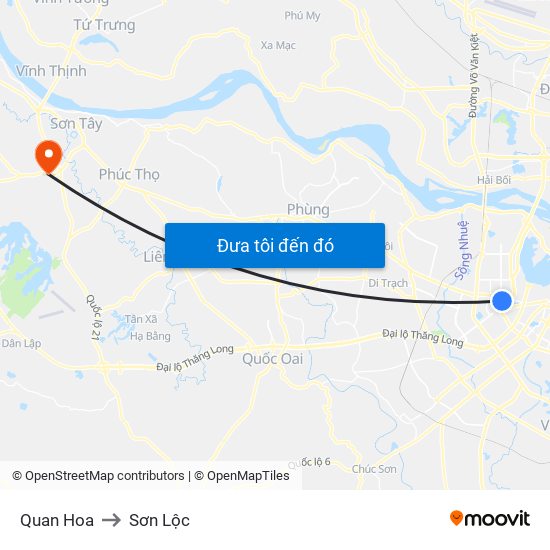 Quan Hoa to Sơn Lộc map