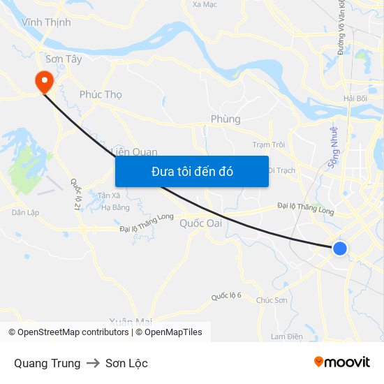Quang Trung to Sơn Lộc map