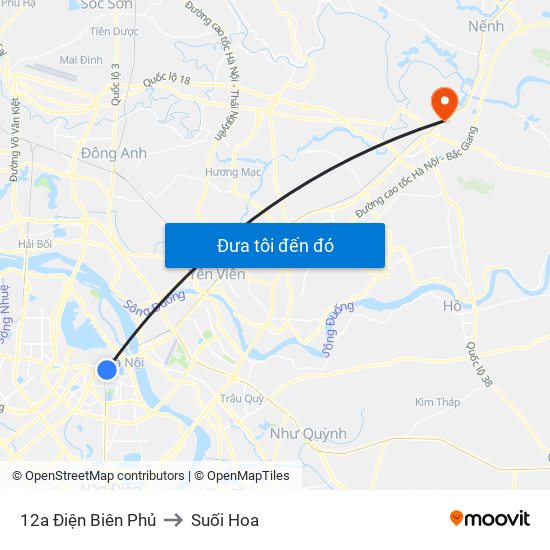 12a Điện Biên Phủ to Suối Hoa map
