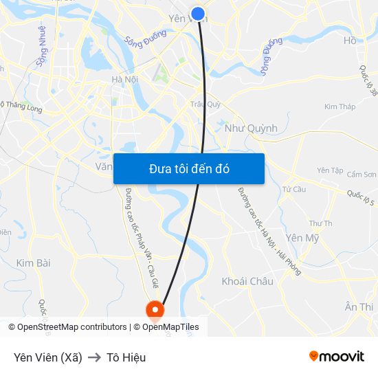 Yên Viên (Xã) to Tô Hiệu map