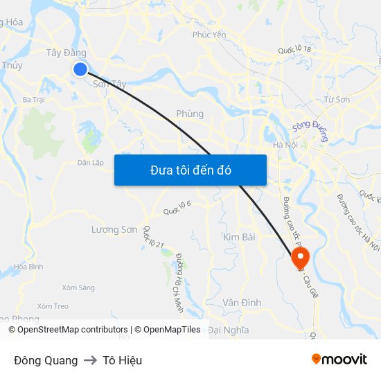 Đông Quang to Tô Hiệu map