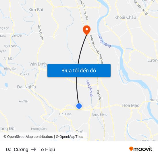 Đại Cường to Tô Hiệu map