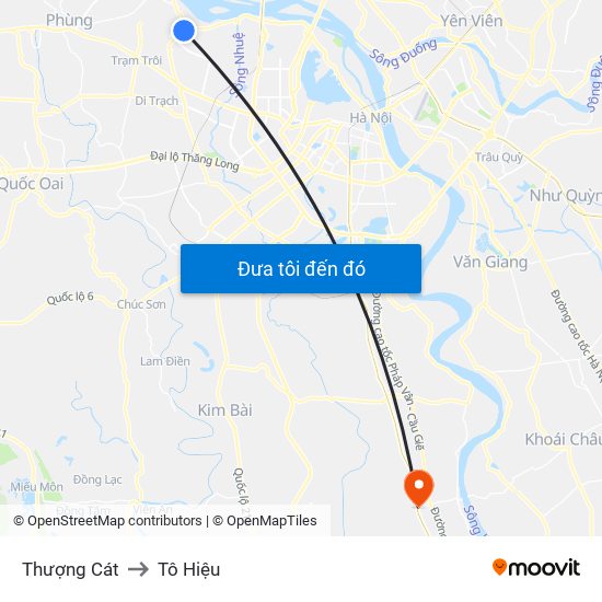 Thượng Cát to Tô Hiệu map