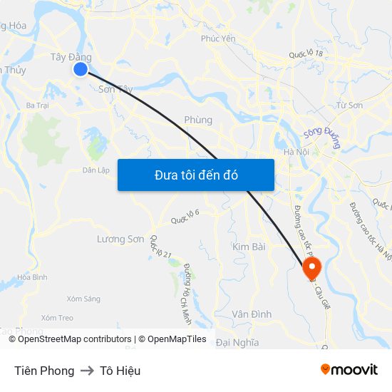 Tiên Phong to Tô Hiệu map