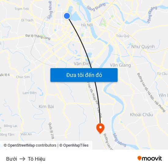 Bưởi to Tô Hiệu map