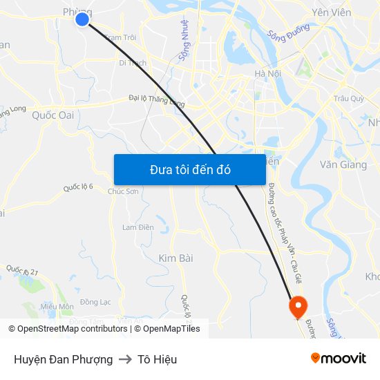 Huyện Đan Phượng to Tô Hiệu map