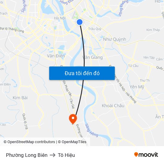 Phường Long Biên to Tô Hiệu map