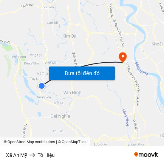 Xã An Mỹ to Tô Hiệu map