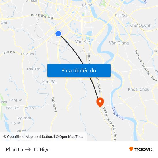 Phúc La to Tô Hiệu map