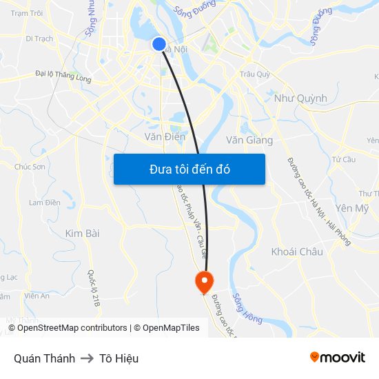 Quán Thánh to Tô Hiệu map