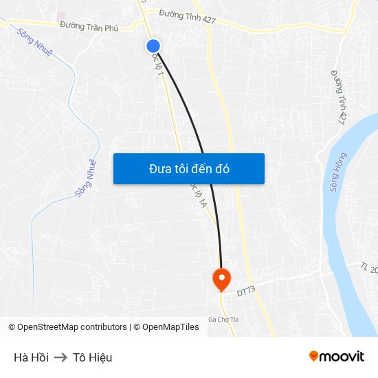 Hà Hồi to Tô Hiệu map