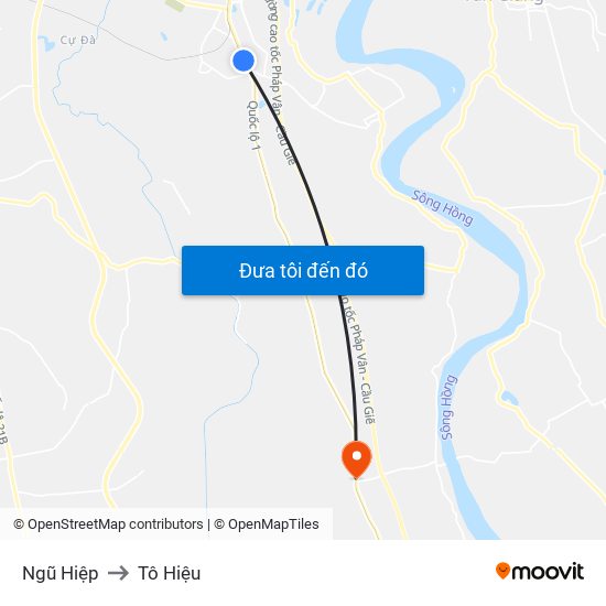 Ngũ Hiệp to Tô Hiệu map