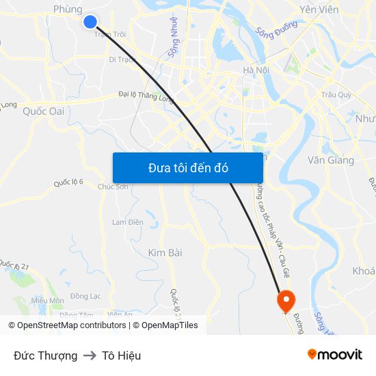 Đức Thượng to Tô Hiệu map