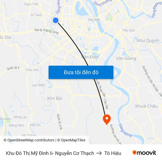 Khu Đô Thị Mỹ Đình Ii- Nguyễn Cơ Thạch to Tô Hiệu map