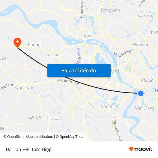 Đa Tốn to Tam Hiệp map