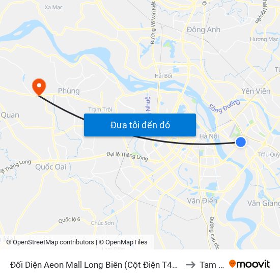 Đối Diện Aeon Mall Long Biên (Cột Điện T4a/2a-B Đường Cổ Linh) to Tam Hiệp map
